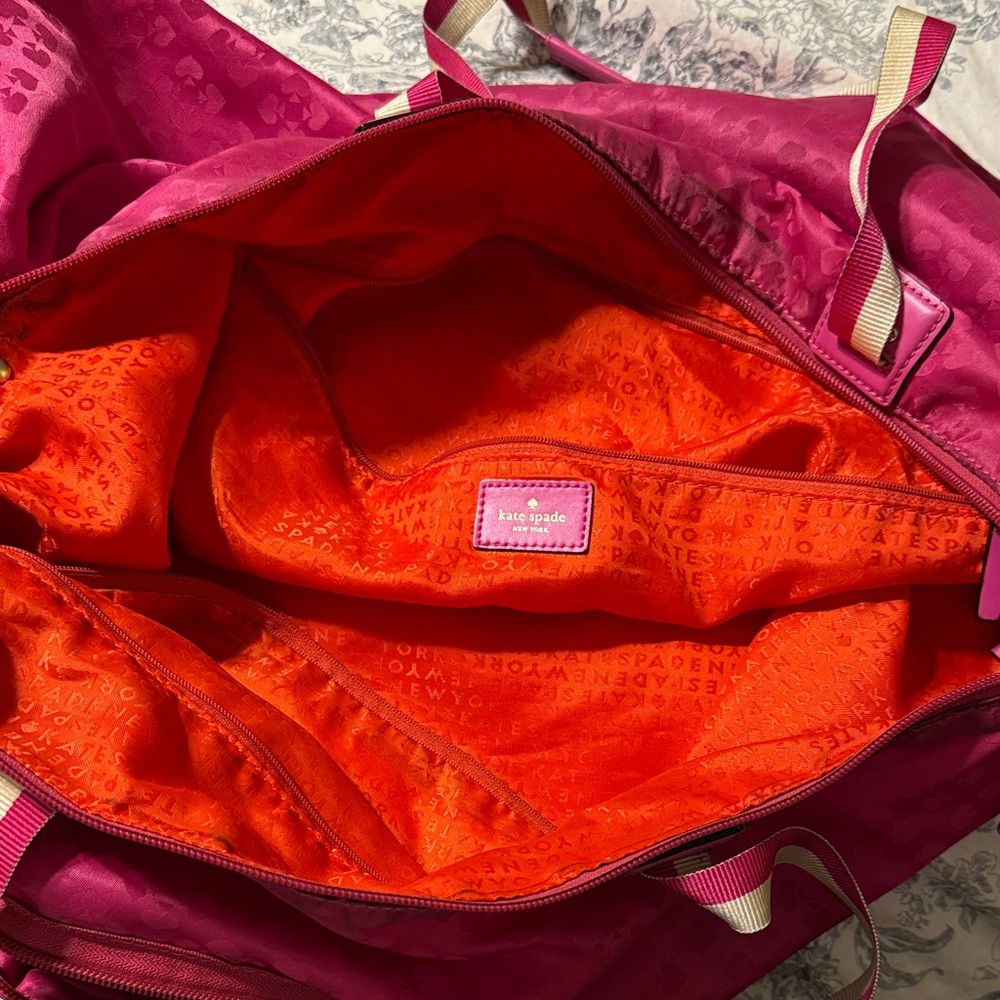 Kate Spade Fuchsia Tote with Front Pocket - Picture 3 of 5